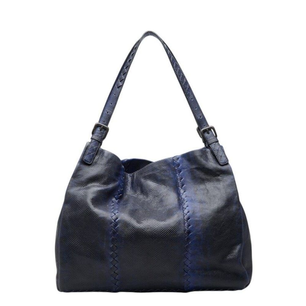 Bottega Veneta Intrecciato Watersnake Alpaca Tote Bag